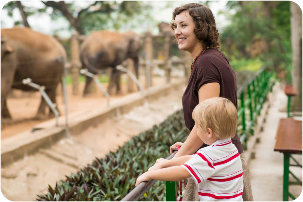 Mom and Soon at the Zoo 
