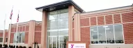 Exterior of newest Xenia YMCA building on a winter day