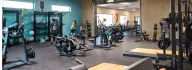 A part of the fitness center at the YMCA at the Heights