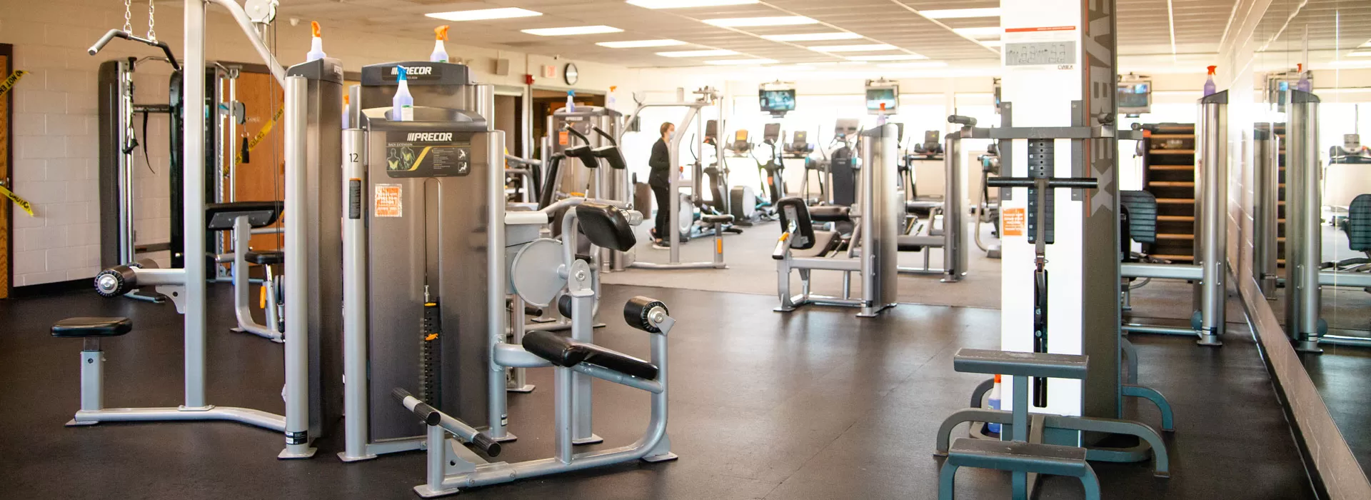 The equipment in the wellness center at Auglaize North