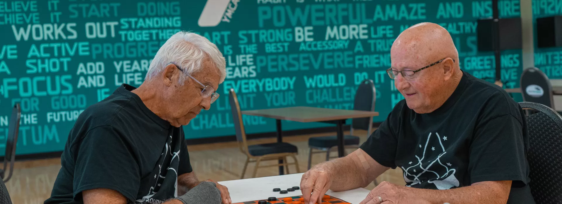 Seniors playing Checkers