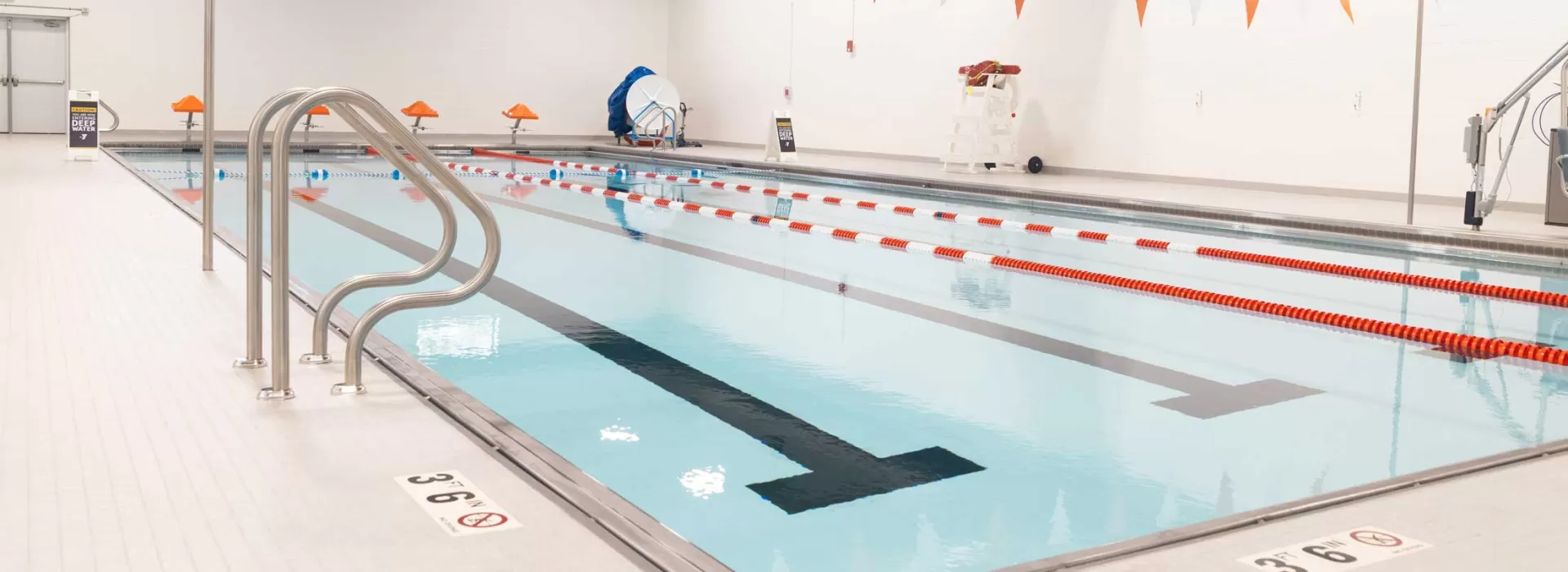 The pool at the Premier Health YMCA
