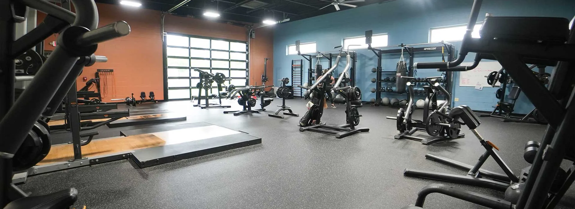 Interior of Coffman YMCA fitness room