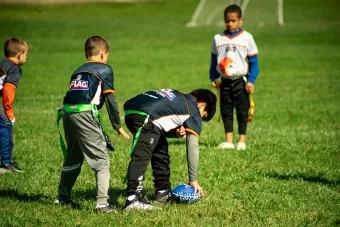 Youth Football - before the hike
